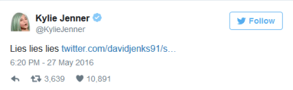 kylie jenner tweet
